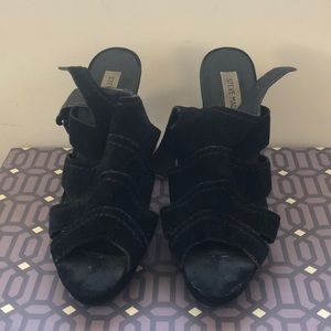Black Suede Steve Madden Heels
